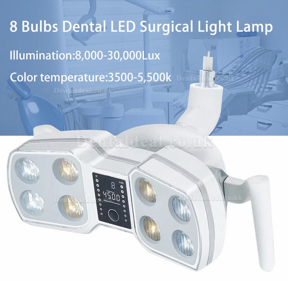 Dental LED Operating Light Induction Lamp 8 Bulbs Shadowless Surgical Lamp KY-P126